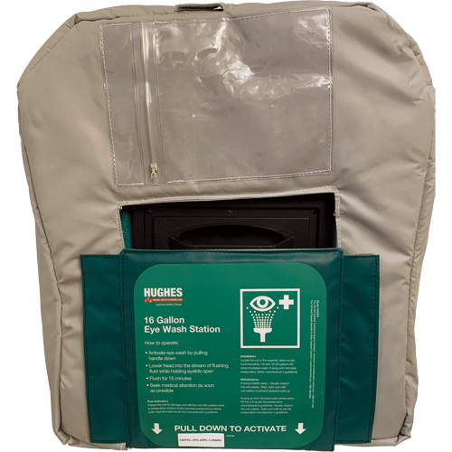 Enveloppe isol&eacute;e pour douche oculaire de 16 gallons aliment&eacute;e par gravit&eacute; Ontario Safety Products