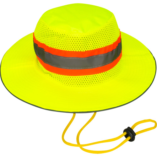 Chapeau de p&ecirc;cheur &agrave; refroidissement par &eacute;vaporation, Lime haute visibilit&eacute; Ontario Safety Products