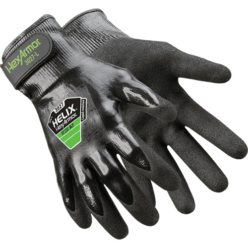 Gants Helix 3027, Taille 6/T-petit, Calibre 21, Rev&ecirc;tement Nitrile, Enveloppe en PEHP, ASTM ANSI niveau A7 Ontario Safety Products