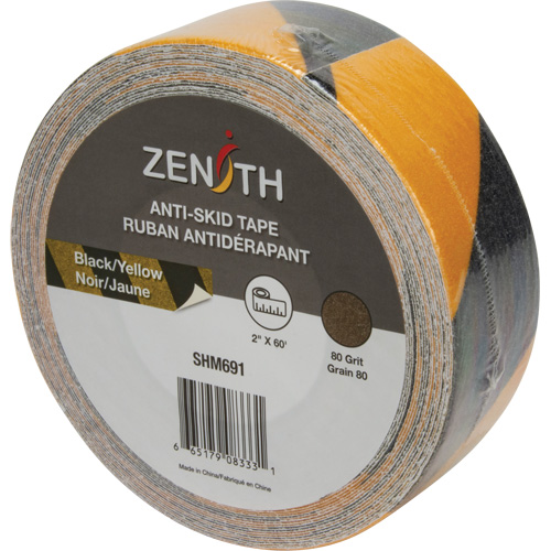 Anti-Skid Tape, 2" x 60', Black & Yellow Ontario Safety Products
