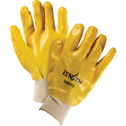 Gants &agrave; fini rugueux et r&eacute;sistants aux produits chimiques, Taille 9, 10" lo, PVC, Doublure en Interlock, 47-mil Ontario Safety Products