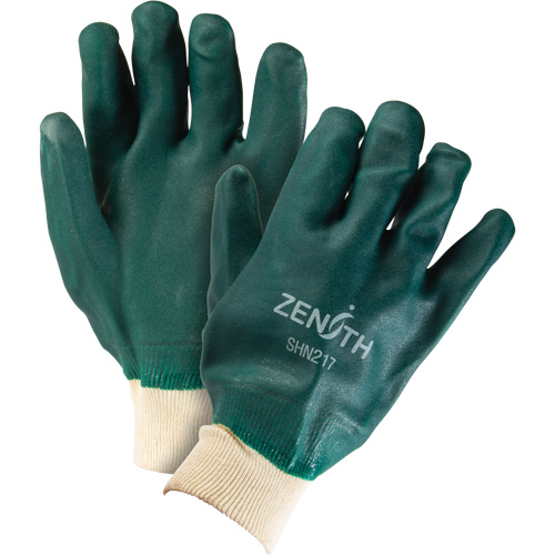 Gants verts &agrave; double enduit, 10" lo, PVC, Doublure en Jersey de coton, 70 mils Ontario Safety Products