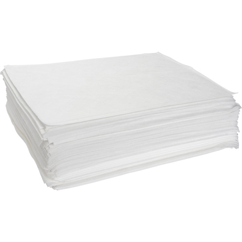 Meltblown Sorbent Pads, Oil Only, 15" x 19", 10 gal. Absorbancy Ontario Safety Products