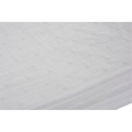 Bonded Sorbent Pads, Oil Only, 15" x 19", 14 gal. Absorbancy Ontario Safety Products