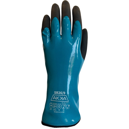Gants alimentaires de protection contre les produits chimiques, le froid et la coupe, Taille 7, 12" lo, PVC, Doublure en Nylon Ontario Safety Products