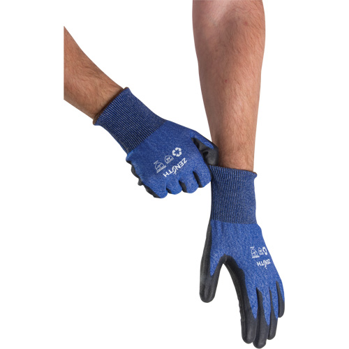 Gants &eacute;lastiques &eacute;cologiques r&eacute;sistants &agrave; la coupe, Taille 8, Calibre 18, Rev&ecirc;tement Polyur&eacute;thane, Enveloppe en Acier inoxydable/PEHP/rPET, ASTM ANSI niveau A5 Ontario Safety Products