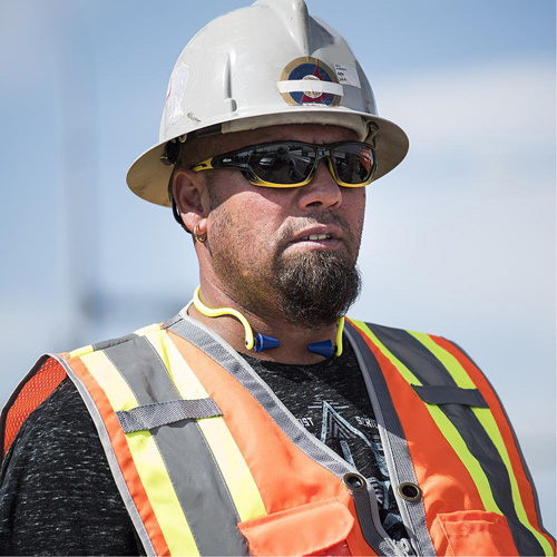 Pioneer Mesh Back Zip Front Surveyor Safety Vest, High Visibility Orange, Small, Polyester Ontario Safety Products