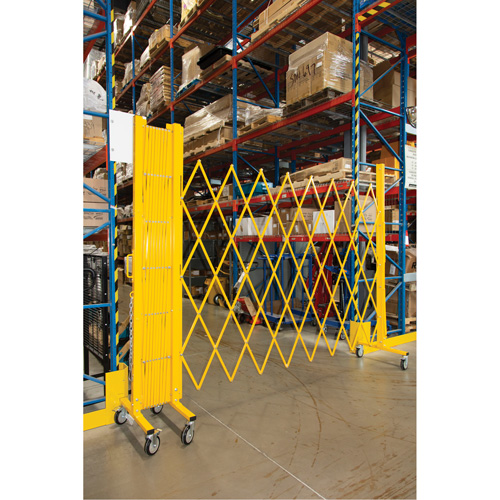 Expandable Barrier, 84" H x 20' L, Yellow Ontario Safety Products