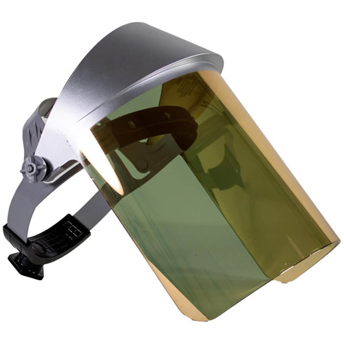 Heat Reflective Face Shield, Polycarbonate, Ratchet Suspension Ontario Safety Products