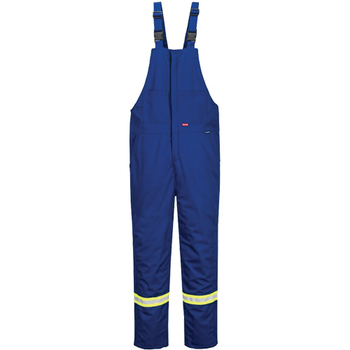 Pantalon &agrave; bavette isol&eacute; 88/12 Bizflame, Coton/Nylon, Petit, Bleu Ontario Safety Products