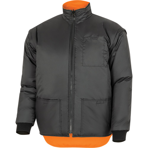 Parka de s&eacute;curit&eacute; d'hiver imperm&eacute;able 7-en-1 5056 Pioneer Yukon, Polyester, Noir/Orange haute visibilit&eacute;, T-petit Ontario Safety Products