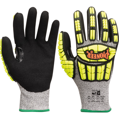 Cut and Impact-Resistant Gloves, Small, Synthetic Palm, Knit Wrist Cuff Ontario Safety Products