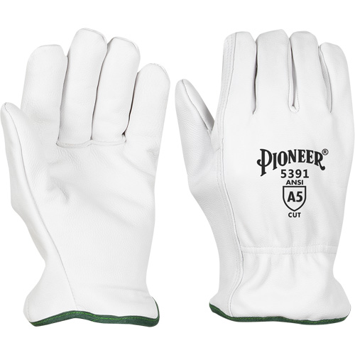 Cut-Resistant Driver's Gloves, Small, Grain Goatskin Palm Ontario Safety Products