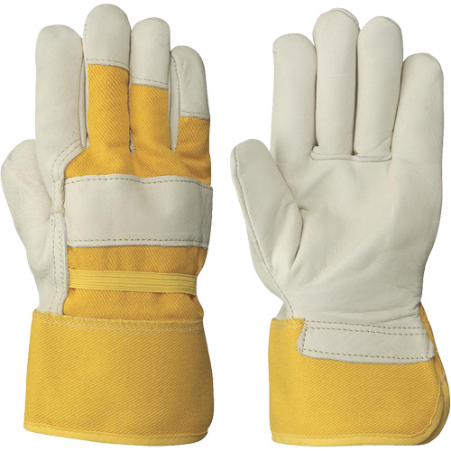 Women's Insulated Cow Grain Gloves, One Size, Grain Cowhide Palm, Fleece Inner Lining Ontario Safety Products