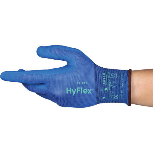 Gants Hyflex 11-814, Taille 5/2T-petit, Calibre 18, Rev&ecirc;tement Mousse de nitrile, Enveloppe en Nylon/Spandex, ASTM ANSI niveau A1/EN 388 niveau 1/EN 388 niveau A Ontario Safety Products