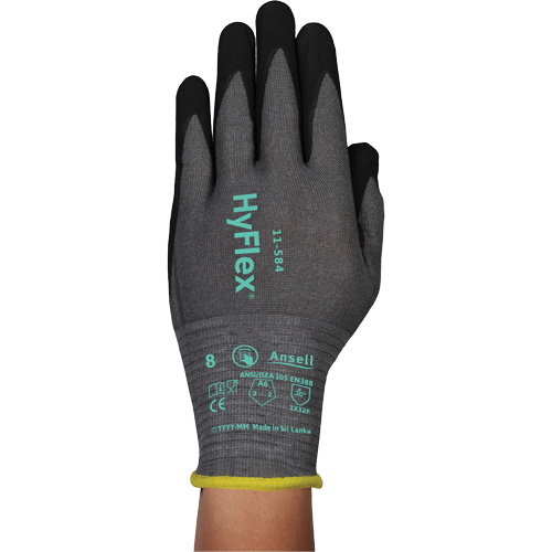 Gants r&eacute;sistants &agrave; la coupe HYFLEX 11-584, Taille 5/2T-petit, Calibre 21, Rev&ecirc;tement Mousse de nitrile, Enveloppe en PEHP/Intercept, ASTM ANSI niveau A6/EN 388 niveau F Ontario Safety Products