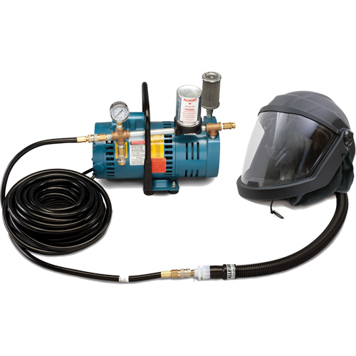 Syst&egrave;me de casque et de protection respiratoire &agrave; adduction d'air DEFENDER pour 1 travailleur Ontario Safety Products