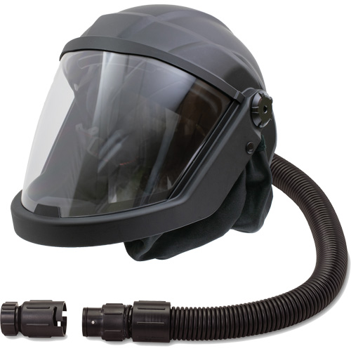 Masque respiratoire &agrave; adduction d'air et casque avec adaptateur de d&eacute;bit DEFENDER, Universel, Pi&egrave;ce faciale Ontario Safety Products