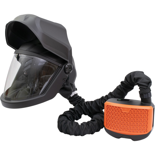PEAKAIR DEFENDER Visor with Flip-Front & X90VX Blower Kit, Facepiece Respirator/Welding Helmet, Lithium-Ion Battery Ontario Safety Products