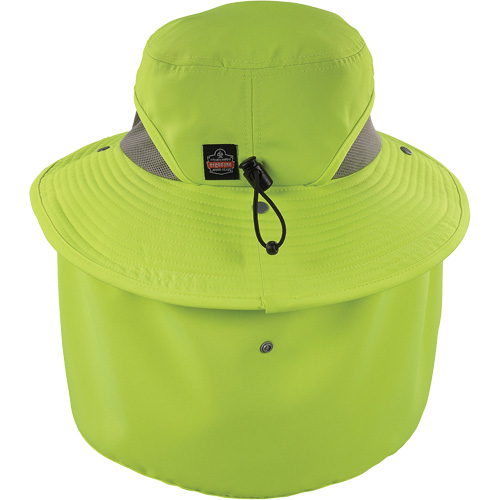 Chapeau de garde forestier 8934 Chill-Its avec prot&egrave;ge-nuque, grand/tr&egrave;s-grand, Lime haute visibilit&eacute; Ontario Safety Products