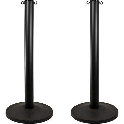 Montant industriel, Hauteur de 37", Noir Ontario Safety Products