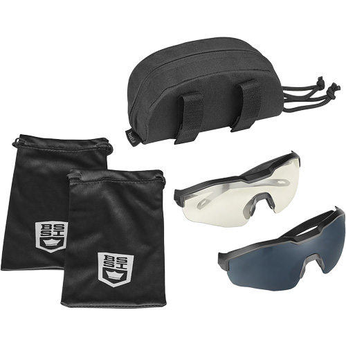 Ensemble de cache-œil pour lunettes de s&eacute;curit&eacute; MY6, Lentille Transparent/Fum&eacute;e, Antibu&eacute;e/Anti-&eacute;gratignures, ANSI Z87+ Ontario Safety Products
