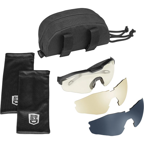 Ensemble de cache-œil pour lunettes de s&eacute;curit&eacute; MY6, Lentille Transparent/Fum&eacute;e/Cuivre, Antibu&eacute;e/Anti-&eacute;gratignures, ANSI Z87+ Ontario Safety Products