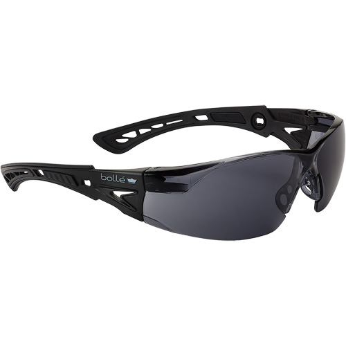 Rush+ Small BSSI Safety Glasses, Smoke/Grey Lens, Anti-Fog/Anti-Scratch, ANSI Z87+ Ontario Safety Products