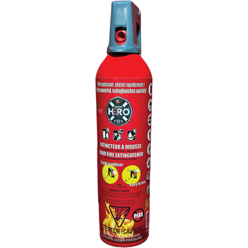 Extincteur Hero 911 sans PFAS, ACK, Capacit&eacute; 750 ml Ontario Safety Products
