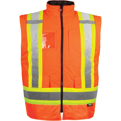 Manteau haute visibilit&eacute; 7-en-1, Polyester, Orange haute visibilit&eacute;, 5T-Grand Ontario Safety Products