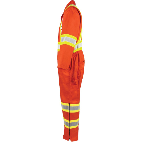 High-Visibility Unlined Coveralls, Medium, High Visibility Orange Ontario Safety Products