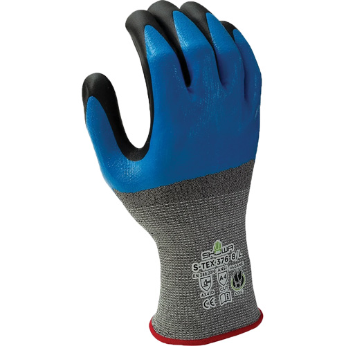 Gants r&eacute;sistant &agrave; la coupe 376, 9/T-Grand, R&ecirc;vetement Nitrile/Mousse de nitrile, Calibre 13, Enveloppe en Polyester/Acier inoxydable Ontario Safety Products