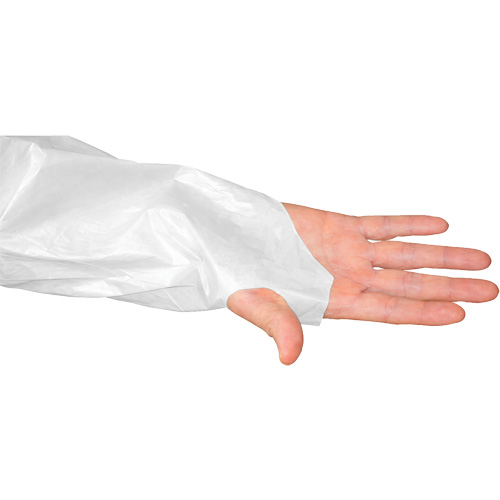 CoverMe Gown with Thumbholes, One Size, White, Polyethylene Ontario Safety Products