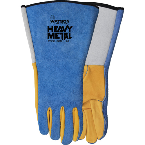 Gants de soudage Yellow Tail MIG/TIG, Cuir fleur de daim/Cuir de vache refendu, Taille Moyen Ontario Safety Products