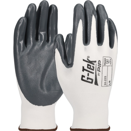 Gants en tricot sans couture G-Tek &eacute;conomiques, T-Grand, R&ecirc;vetement Nitrile, Calibre 13, Enveloppe en Nylon Ontario Safety Products