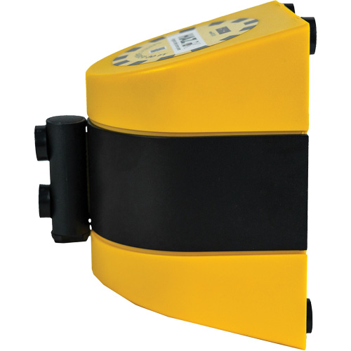 Syst&egrave;me de barri&egrave;re de s&eacute;curit&eacute; HAZLOK, Plastique, Fixation magn&eacute;tique, 30', Ruban Noir et jaune Ontario Safety Products