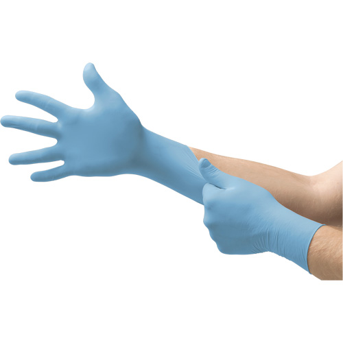 MICROFLEX 92-134 Versatility Disposable Gloves, 8.5/9/Large, Nitrile, 2.76-mil/3.94-mil, Powder-Free, Blue, Class 2 Ontario Safety Products