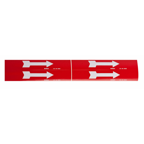 Marqueur de tuyau  Arrow, Autocollant, 1-1/8" h x 7" la, Noir sur jaune Ontario Safety Products