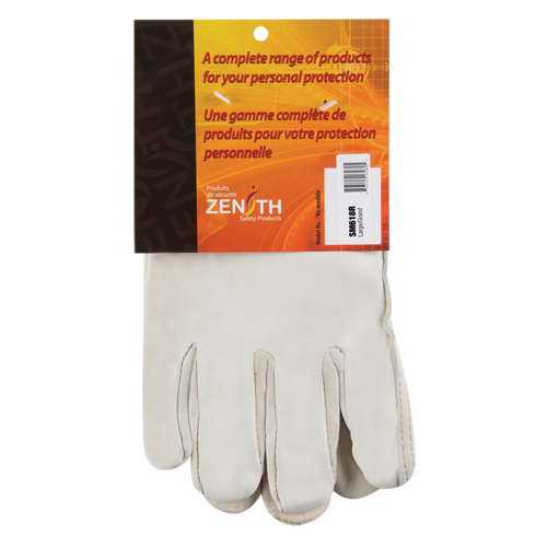 Gants de conducteur doubl&eacute;s pour l'hiver, Grand, Paume en Cuir fleur de vache, Molleton Ontario Safety Products