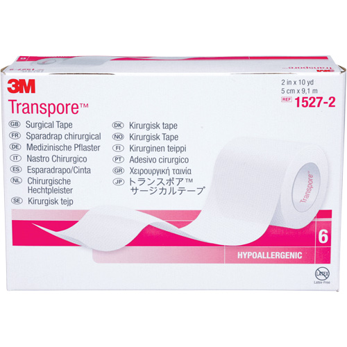 Ruban chirurgical Transpore, Classe 1, 30' lo x 2" la Ontario Safety Products