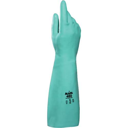 Ultranil 480 Z-Pattern Grip Gloves, Size Small/7, 18" L, Nitrile, 22-mil Ontario Safety Products