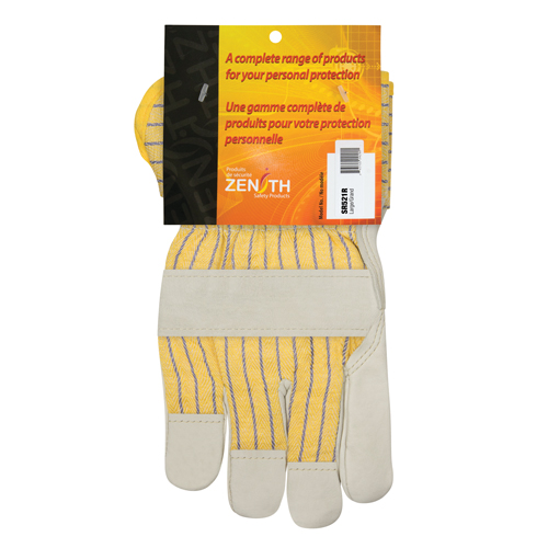 Gants d'ajusteur doubl&eacute;s pour l'hiver &agrave; paume renforc&eacute;e, Grand, Paume en Cuir fleur de vache, Doublure en Molleton de coton Ontario Safety Products