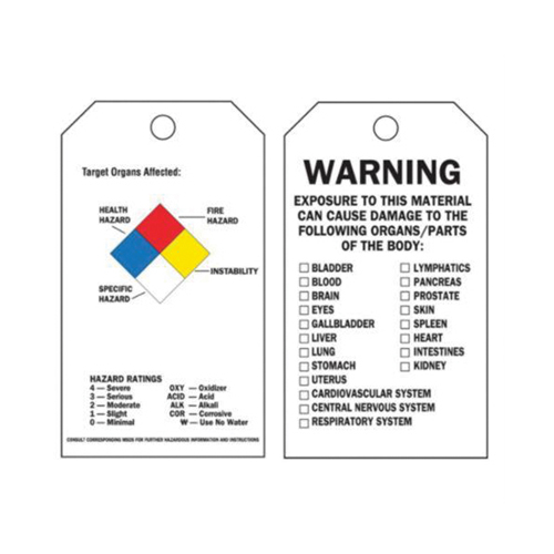 &eacute;tiquettes auto-plastifiantes du droit &agrave; l'information, Polyester, 3" la x 5-3/4" h, Anglais Ontario Safety Products