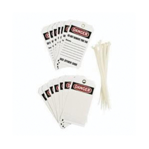 &eacute;tiquettes auto-plastifiantes pour la pr&eacute;vention des accidents, Polyester, 3" la x 5-3/4" h, Anglais Ontario Safety Products