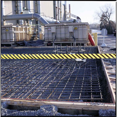Barricade Tape, English, 3" W x 200' L, 3 mils, Black on Yellow Ontario Safety Products