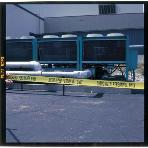 Barricade Tape, English, 3" W x 200' L, 3 mils, Black on Yellow Ontario Safety Products