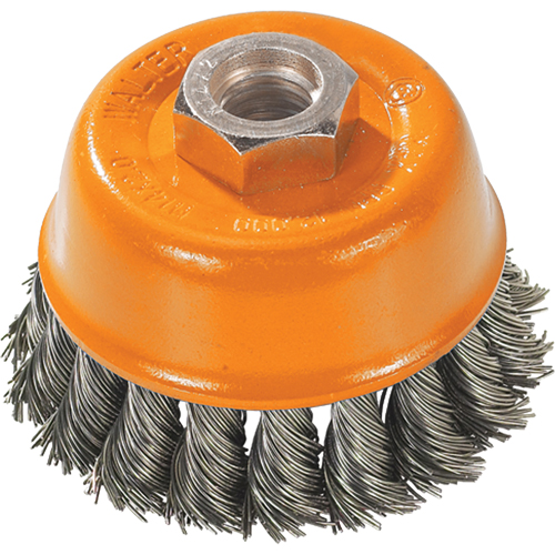 Brosse &agrave; fils nou&eacute;s torsad&eacute;s, 3" dia. x 5/8"-11 arbre Ontario Safety Products