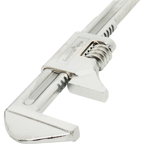 Automotive Wrench, 15" L, 19.3 mm Max Width, Chrome Ontario Safety Products
