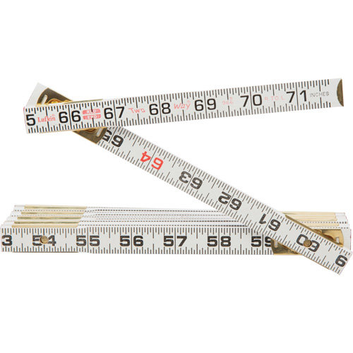 R&egrave;gle Red End Two Way, 6' lo, Bois, Graduations de 1/16" Ontario Safety Products