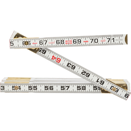R&egrave;gle plate Red End, 6' lo, Bois Ontario Safety Products